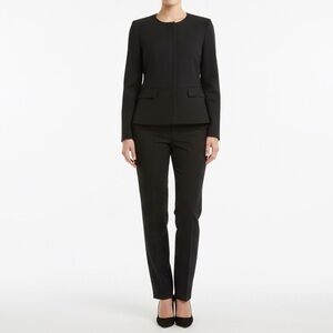 Ann Taylor Black Label 2 Piece Pantsuit Blazer & Dress Pants size 6